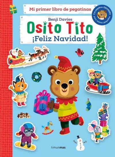 OSITO TITO. MI PRIMER LIBRO DE PEGATINAS. ¡FELIZ NAVIDAD!. 9788408273035