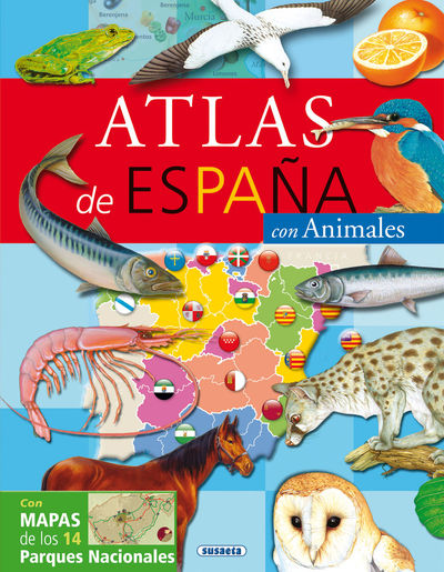 ATLAS DE ESPAÑA CON ANIMALES. 9788411964500