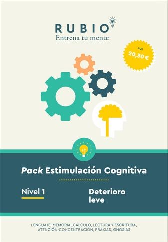 PACK ESTIMULACIÓN COGNITIVA. NIVEL 1 (DETERIORO LEVE). 9788418964282