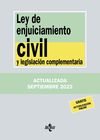 LEY DE ENJUICIAMIENTO CIVIL Y LEGISLACIÓN COMPLEMENTARIA. 9788430985586
