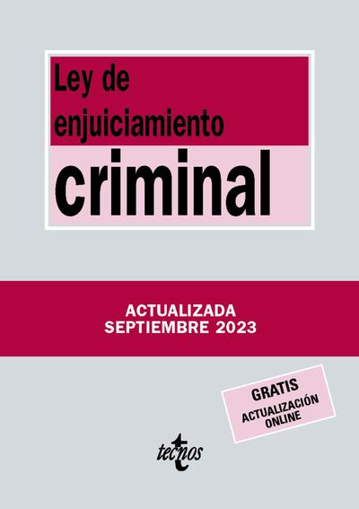 LEY DE ENJUICIAMIENTO CRIMINAL. 9788430988556