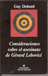 CONSIDERACIONES SOBRE EL ASESINATO DE GÉRARD LEBOVICI. 9788433961570