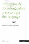 PRINCIPIOS DE SOCIOLINGÜÍSTICA Y SOCIOLOGÍA DEL LENGUAJE