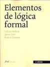 ELEMENTOS DE LÓGICA FORMAL. 9788434487772 ELEMENTOS DE LÓGICA FORMAL. 9788434487772