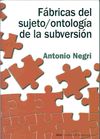 FABRICAS DEL SUJETO/ONTOLOGIA DE LA SUBV