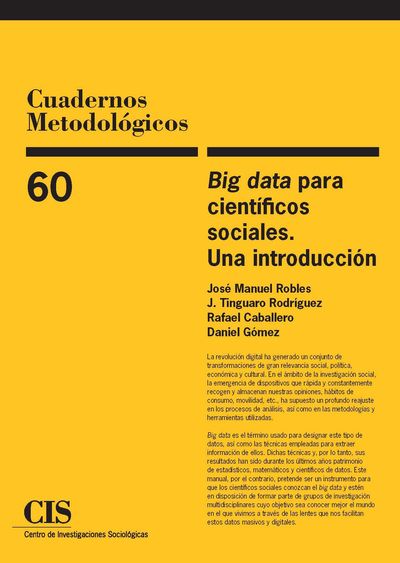 BIG DATA PARA CIENTÍFICOS SOCIALES. UNA INTRODUCCIÓN