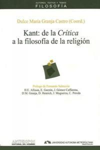 KANT DE LA CRITICA A LA FILOSOFIA DE LA RELIGION