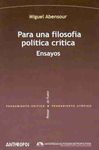 PARA UNA FILOSOFIA POLITICA CRITICA