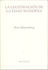  LA LEGITIMACIÓN DE LA EDAD MODERNA