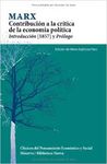 CONTRIBUCIÓN A LA CRÍTICA DE LA ECONOMÍA POLÍTICA
