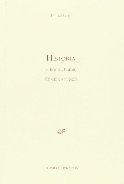 HISTORIA. LIBRO III. TALIA. 9788490854419