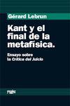 KANT Y EL FINAL DE LA METAFISICA