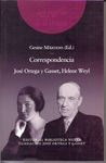 CORRESPONDENCIA. JOSE ORTEGA Y GASSET, HELENE WEYL.