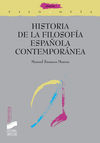 HISTORIA DE LA FILOSOFIA ESPAÑOLA CONTEM