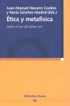 ÉTICA Y METAFÍSICA. 9788499400716