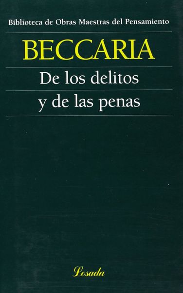 DE LOS DELITOS Y DE LAS PENAS. 9789500392150