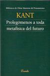 PROLEGOMENOS A TODA METAFISICA DEL FUTUR