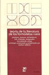 TEORÍA DE LA LITERATURA DE LOS FORMALISTAS RUSOS