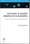 INICIACION AL ESTUDIO DIDACTICO DE LA GEOMETRIA