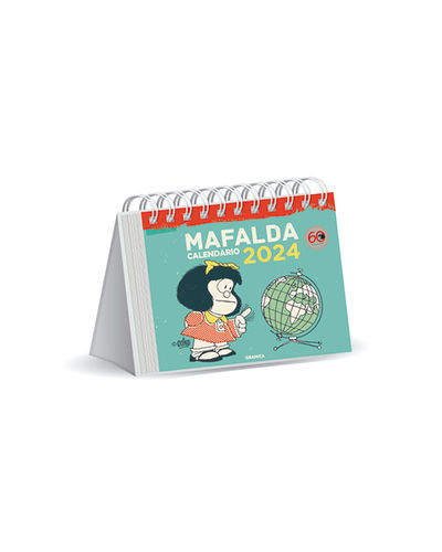 CALENDARIO 2024 MAFALDA. ESCRITORIO TURQUESA. 9789878935690