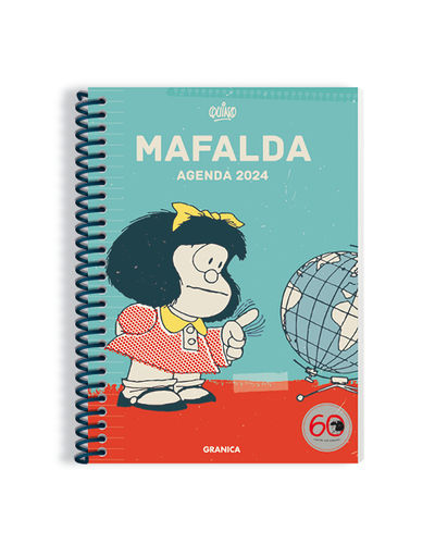 AGENDA 2024 MAFALDA ANILLADA COLUMNAS TURQUESA. 9789878935737