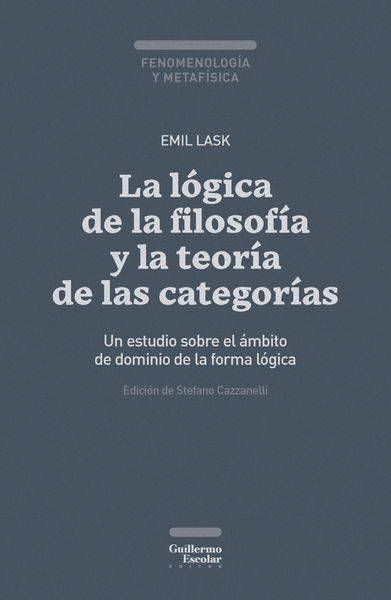 LA LOGICA DE LA FILOSOFIA Y LA TEORIA DE LAS CATEG