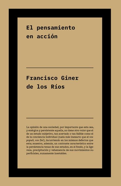EL PENSAMIENTO EN ACCIÓN